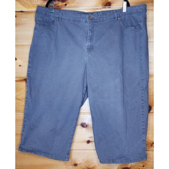 Gloria Vanderbilt Womens Capri Size 24 Brown Solid Amanda Capri Jeans - Picture 9 of 13